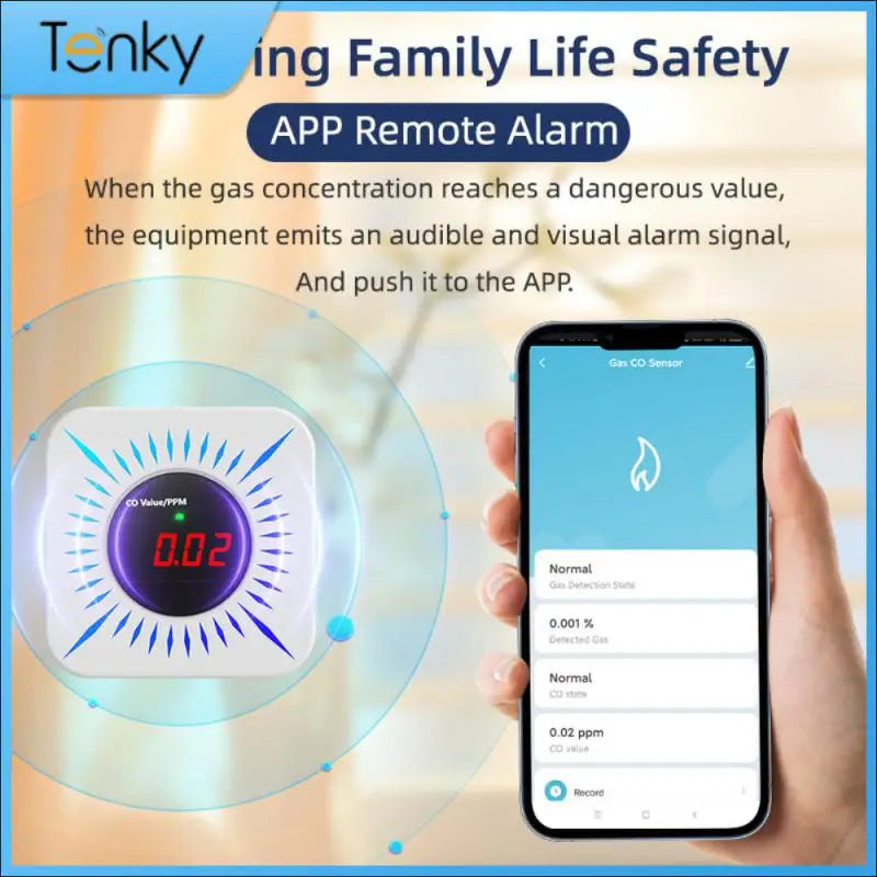 Carbon Monoxide High-quality 24/7 Monitoring Safety Assurance Advanced Technology Early Warning Gas Detector With Alarm Co Alarm