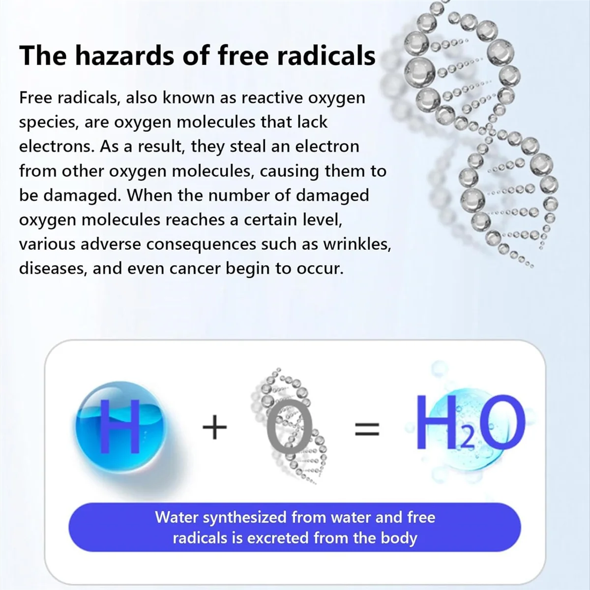 Hydrogen Water Bottle, Hydrogen Water Generator, Rechargeable Glass Hydrogen Water Machine Health Cup for Home Travel