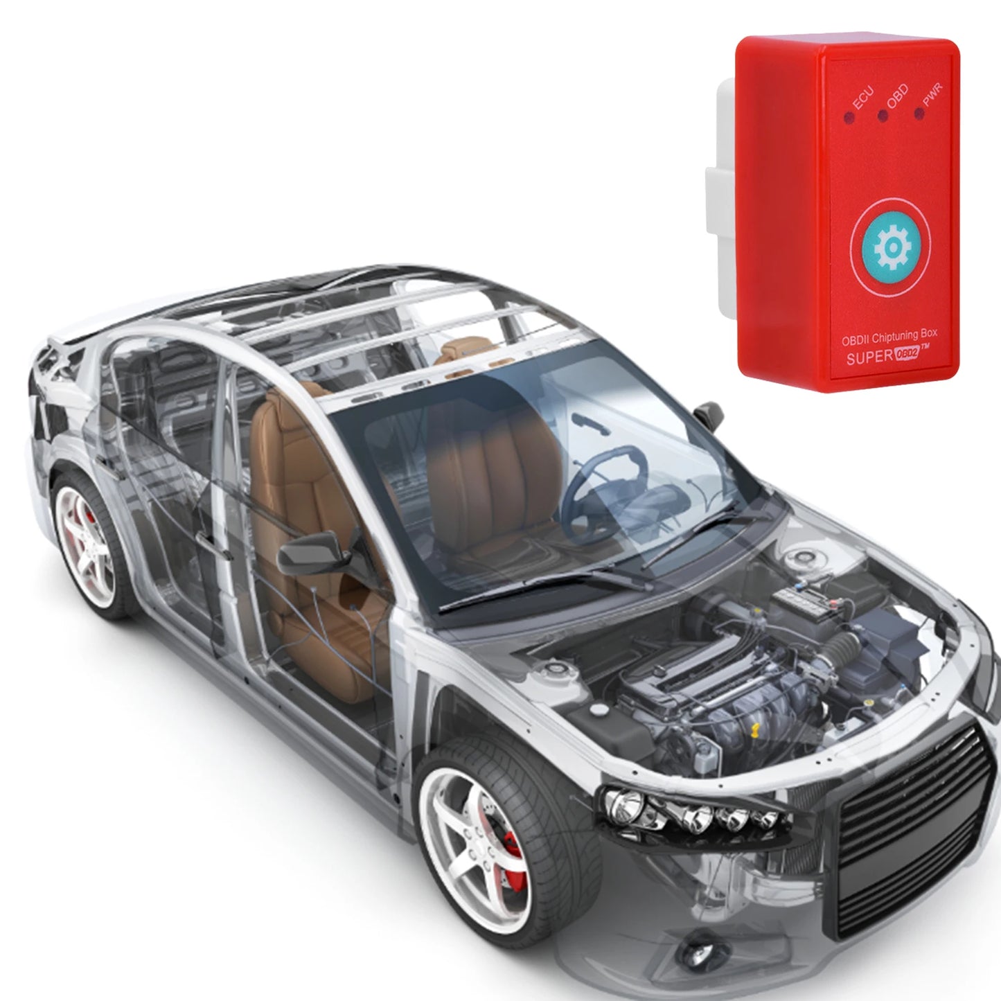 Car OBD2 Chip Tuning Box Eco Energy Fuels Saver Plug And Drive Oil Saver Car Replacement Petrol Saver Plug