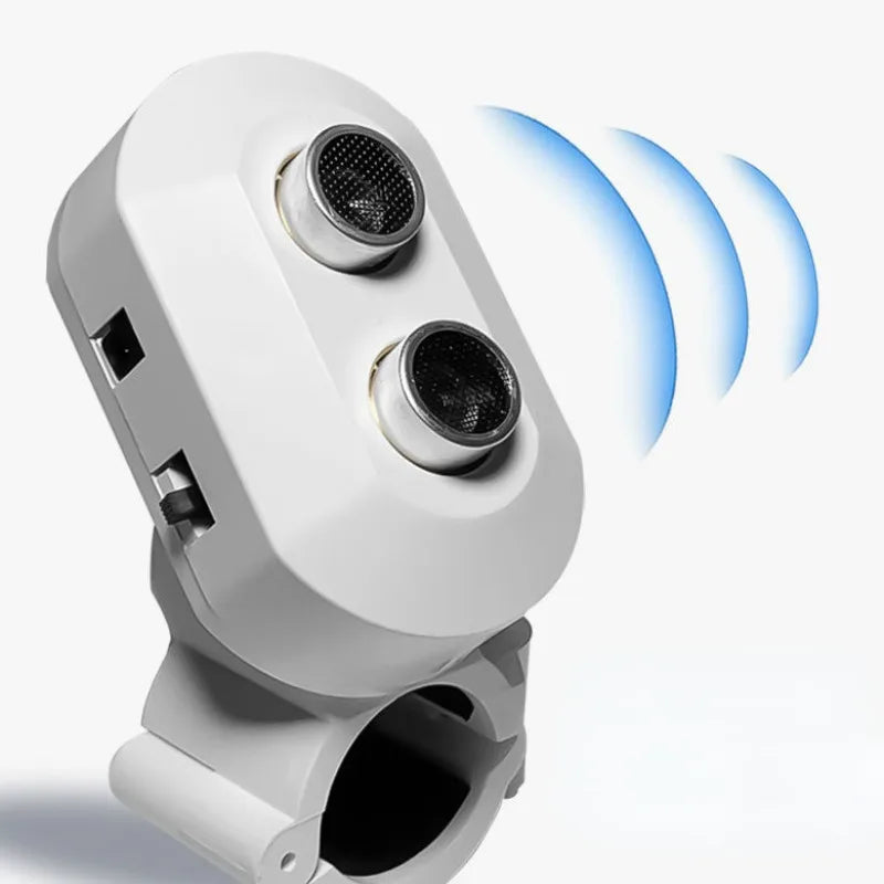 Intelligent Ultrasonic Obstacle Detection Alarm Crutches, Vibration Antenna Type Telescopic Titanium Alloy Blind Walking Stick