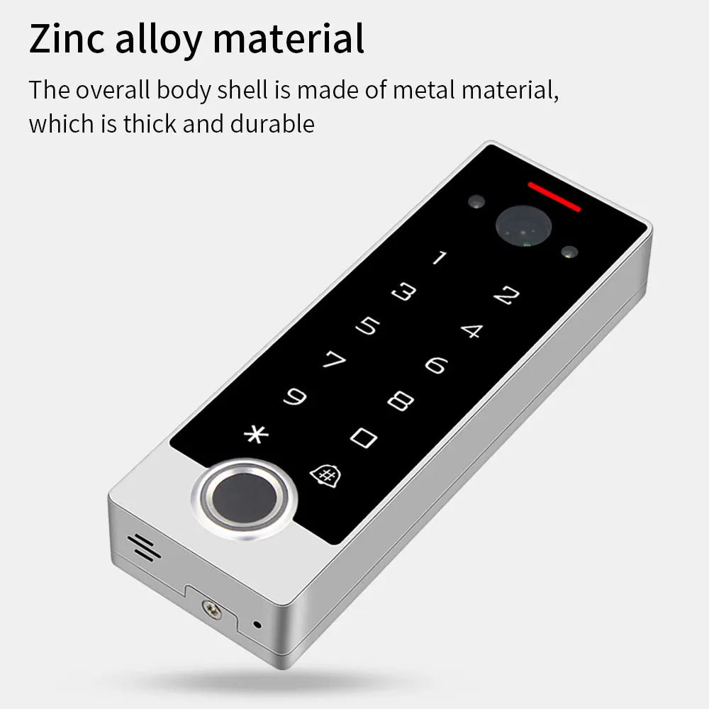 Tuya WiFi Video Intercom Doorbell Phone Camera Home Security Door Phone Fingerprint Access Control System Pin/APP/Card Unlock