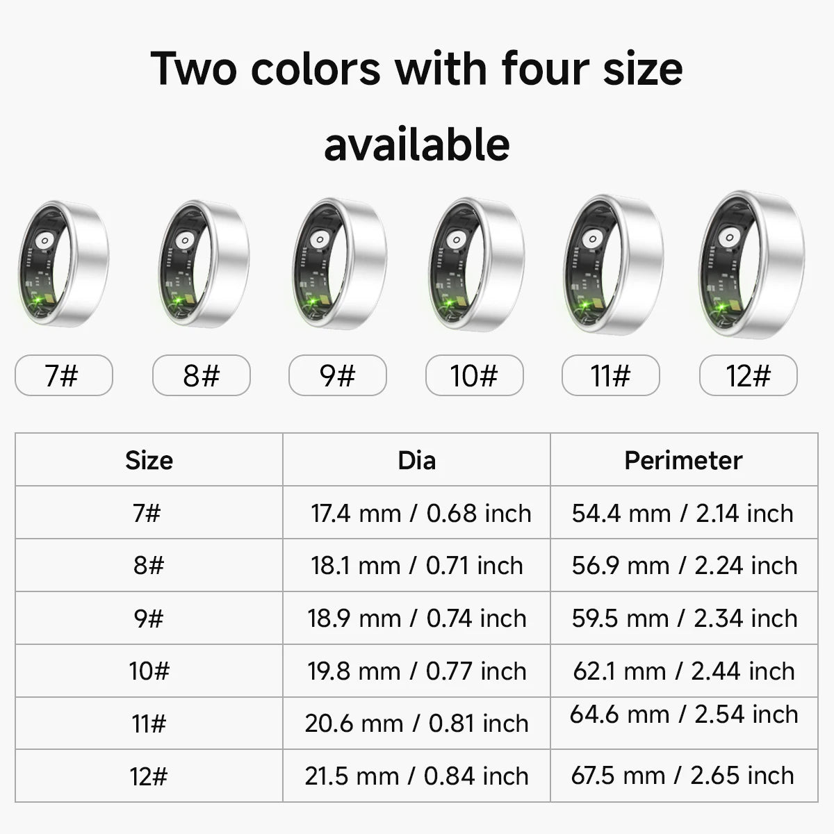 New Smart Ring with Health Tracking Real-Time Heart Rate and Blood Oxygen Monitoring, Daily Activity Tracking, Long Battery Life