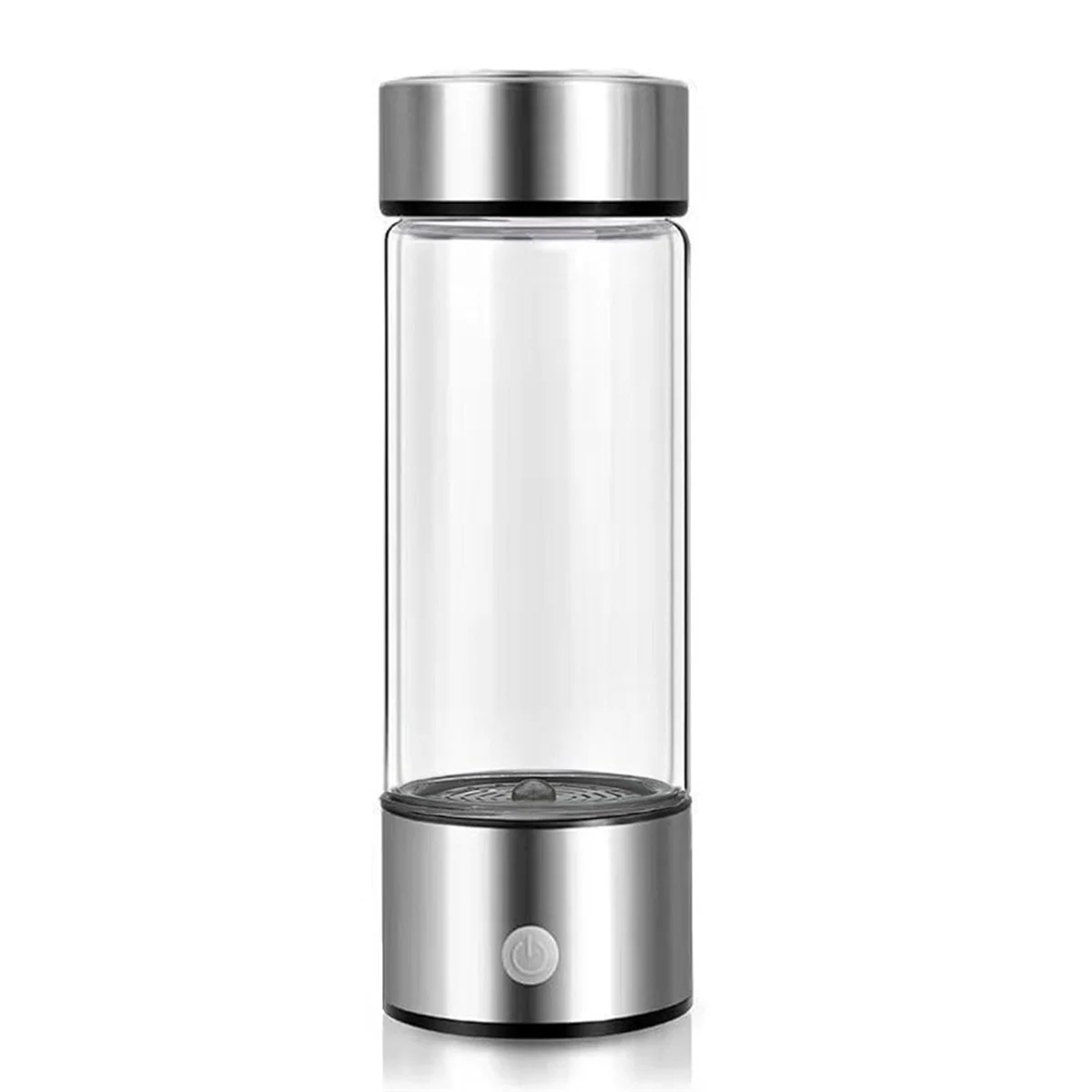 Hydrogen Water Bottle, Hydrogen Water Generator, Rechargeable Glass Hydrogen Water Machine Health Cup for Home Travel