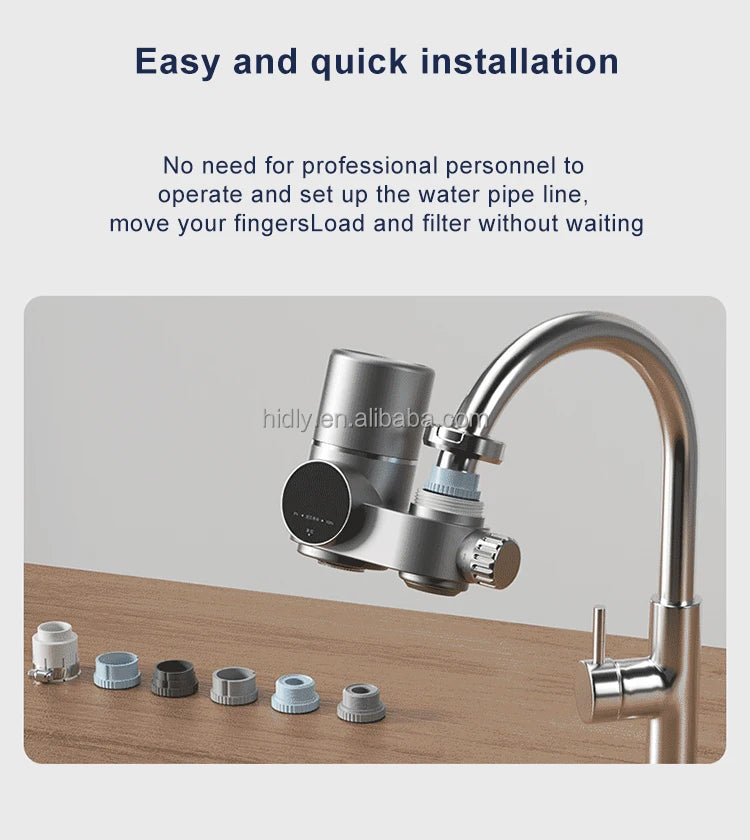 Manufacturers Smart Intelligent Display Digital Uv Sink Ceramic Faucet Water Tap Purifier Filter For Bathroom Kitchen