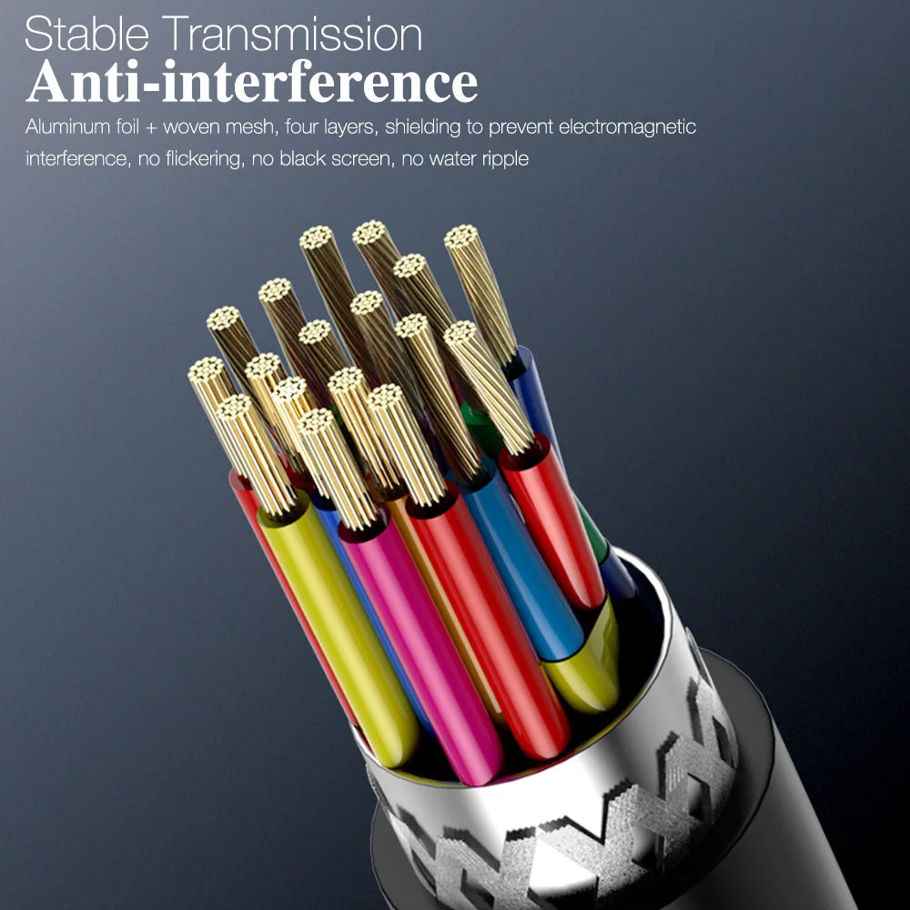 HDMI Cable for TV PS4 PS5 Xiaomi mi Box Laptop High Speed 4K 2K 60HZ Long Wire 3M 5M 10M 15M 20M 5 10 15 20 Meters HD Video Cord